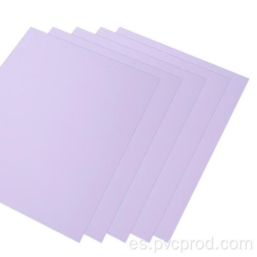 Hoja de PVC impermeable para hacer tarjetas